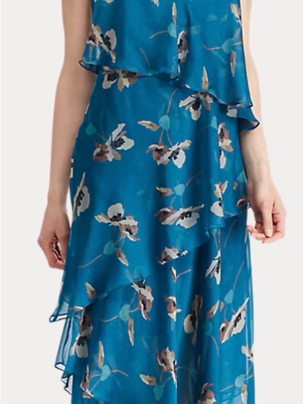Ralph Lauren Watercolor Georgette Dress